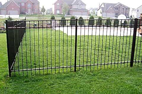 Ornamental Black fence for garden space,Batavia IL