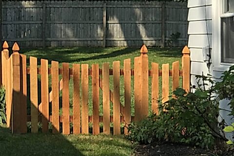 The Wooden Fence covered the garden at Batavia, IL