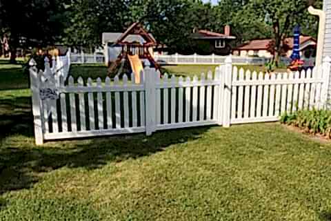 white fences