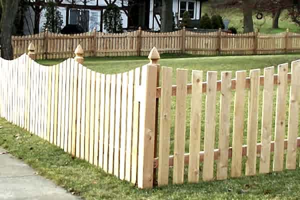 Picket Scalloped Fence