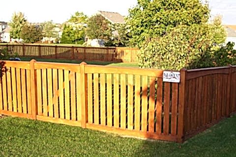 Traditional Colonial Spaced by Paramount Fence in Illinois