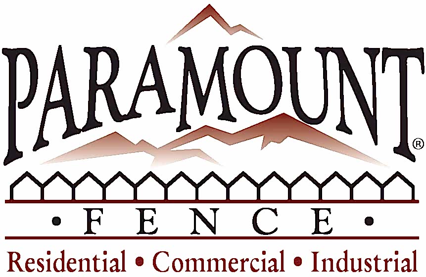 Paramount fence residential commercial industrial logo